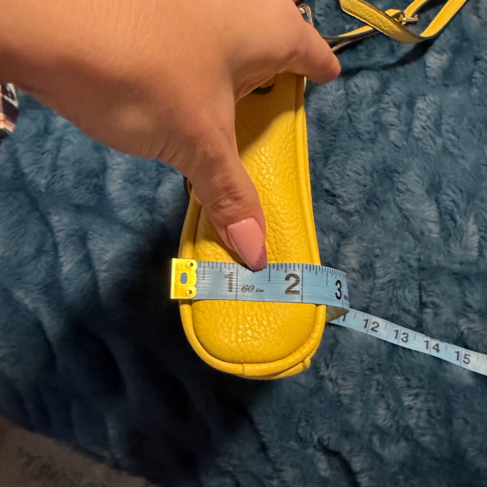 NWT Charming Charlie Yellow Crossbody Bag - Picture 11 of 12